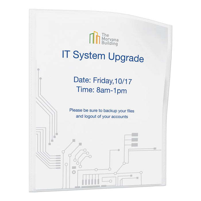 Top-Load Display Sheet Protectors, Letter, 10/Pack