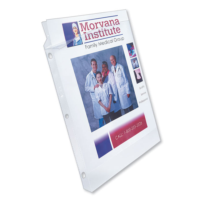 Top-Load Poly Sheet Protector, Super Heavy Gauge, Letter, Diamond Clear, 50/Box