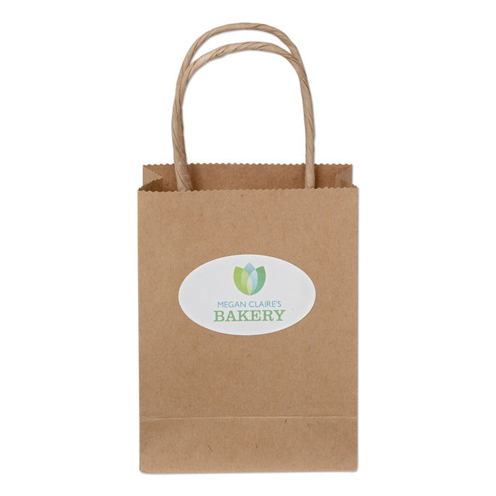 Oval Labels w/ Sure Feed & Easy Peel, 1 1/2 x 2 1/2, Glossy White, 180/Pack