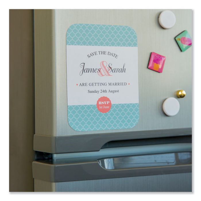 Printable Magnet Sheets, 8.5 x 11, White, 5/Pack