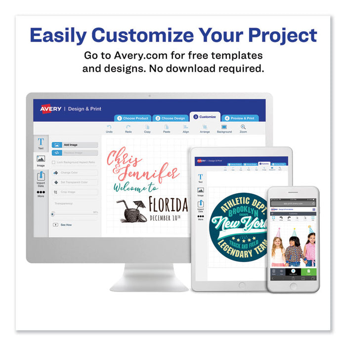 Printable Magnet Sheets, 8.5 x 11, White, 5/Pack