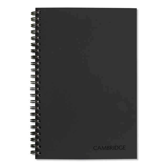 Wirebound Guided QuickNotes Notebook, 1 Subject, List-Management Format, Dark Gray Cover, 8 x 5, 80 Sheets
