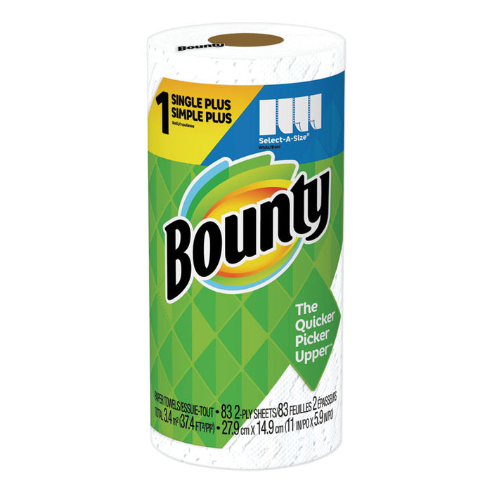 Select-a-Size Paper Towels, 2-Ply, White, 5.9 x 11, 83 Sheets/Roll, 24 Rolls/Carton