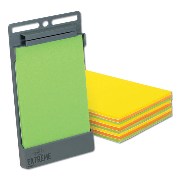 XL Notes with Holder, Green-Orange-Yellow, 4.5" x 6.75", 25 Sheets/Pad, 9 Pads/Pack