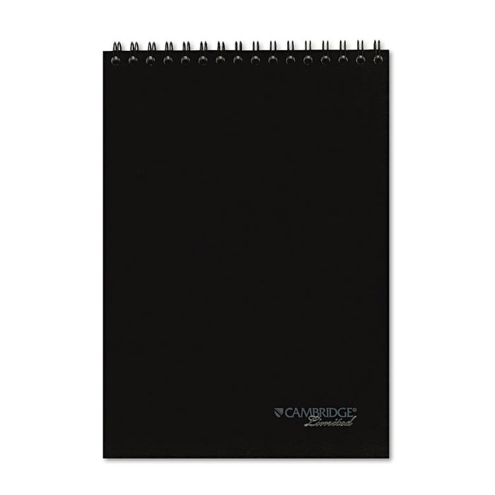 Wirebound Business Notebook, Wide/Legal Rule, Black Cover, 8.5 x 11, 96 Sheets