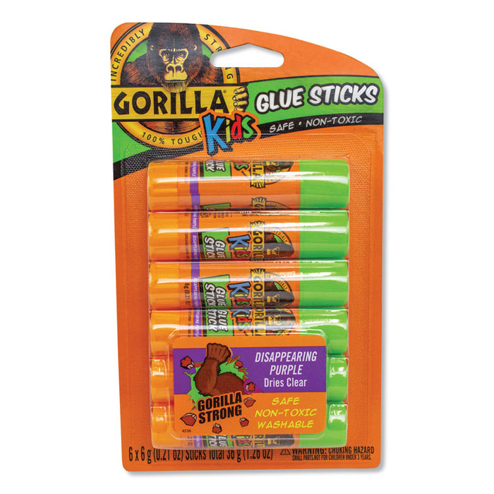 School Glue Sticks, 0.21 oz/Stick, Dries Clear, 36 Sticks/Box