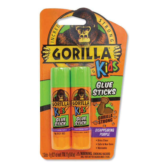 School Glue Sticks, 0.21 oz, Dries Clear, 12 Sticks/Box