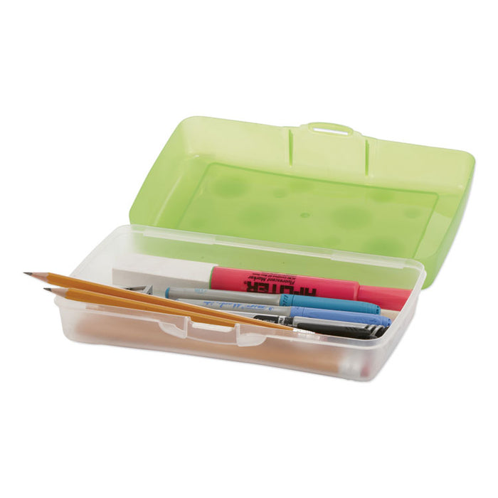 Pencil Box, 8.38" x 5.63" x 2.5", Randomly Assorted Colors