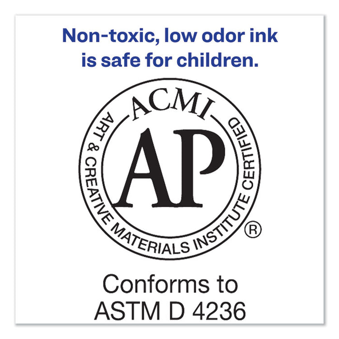 MARKS A LOT Extra-Large Desk-Style Permanent Marker, Extra-Broad Chisel Tip, Red (24147)