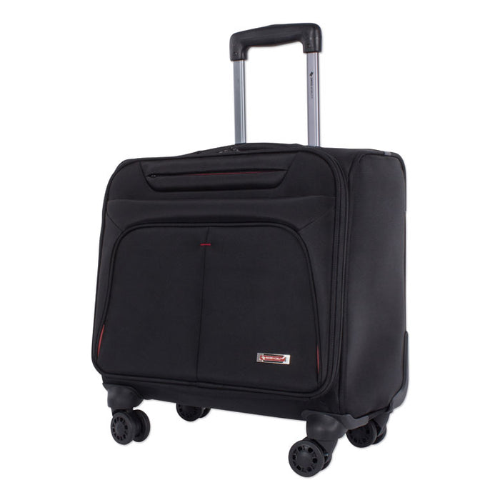 Purpose Overnight Business Case On Spinner Wheels, 9.5" x 9.5" x 17.5", Black