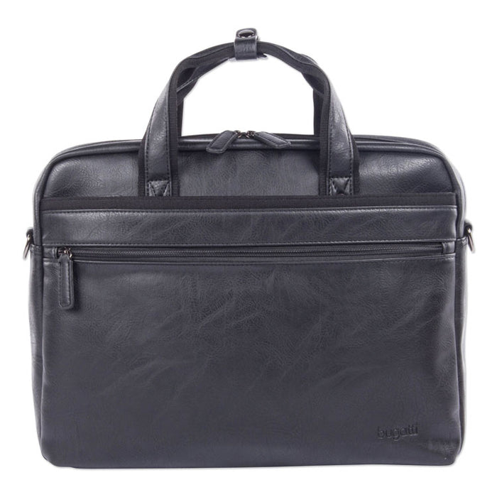Valais Executive Briefcase, Fits Devices Up to 15.6", Leather, 4.75 x 4.75 x 11.5, Black
