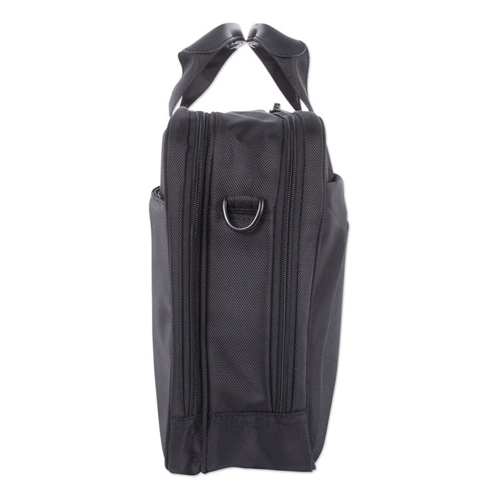 Purpose Executive Briefcase, Holds Laptops 15.6", 3.5" x 3.5" x 12", Black