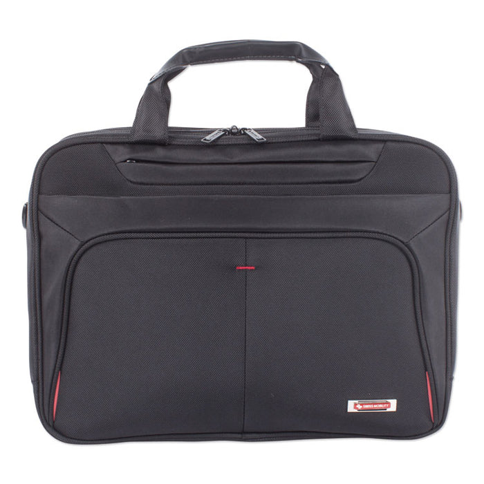 Purpose Executive Briefcase, Holds Laptops 15.6", 3.5" x 3.5" x 12", Black