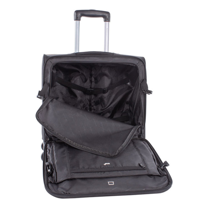 Purpose Overnight Business Case On Spinner Wheels, 9.5" x 9.5" x 17.5", Black