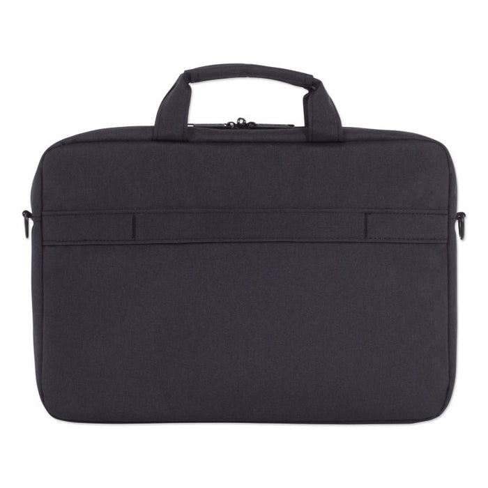 Cadence Slim Briefcase, Fits Devices Up to 15.6", Polyester, 3.5 x 3.5 x 16, Charcoal