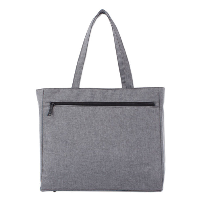 Sterling Ladies Tote Bag, Holds Laptops 15.6", 5.25" x 5.25" x 13.25", Gray