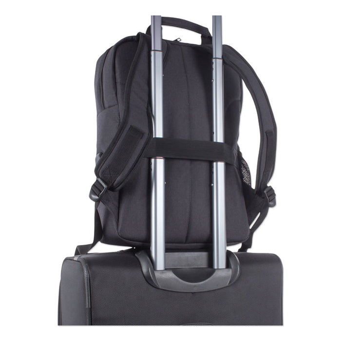 Cadence Slim Business Backpack, Holds Laptops 15.6", 4.5" x 4.5" x 17", Charcoal