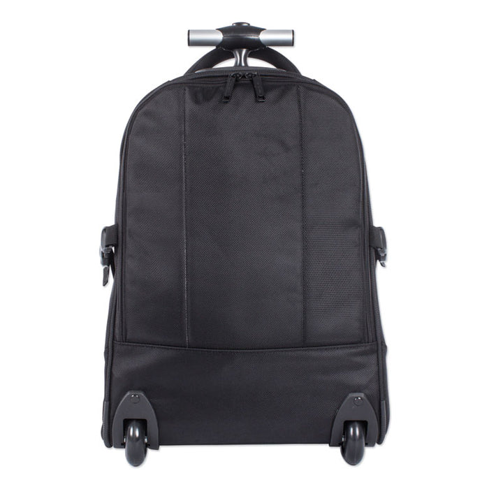 Purpose Overnight Backpack On Wheels, 11" x 11" x 21.5", Black