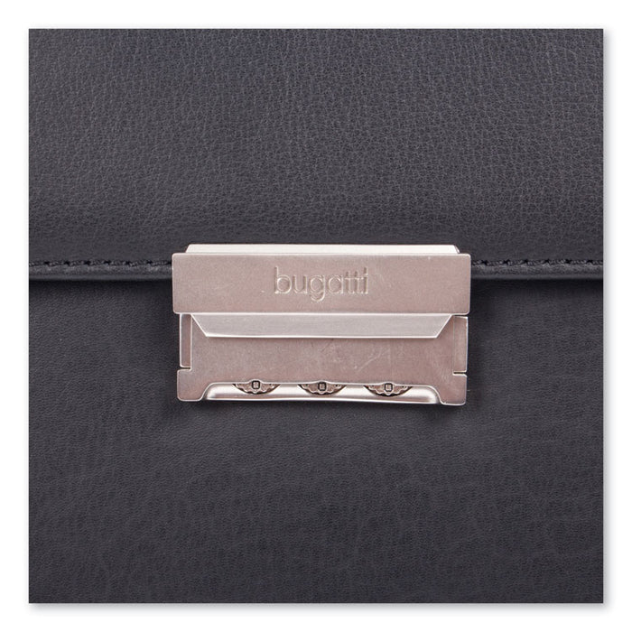 Milestone Briefcase, Holds Laptops 15.6", 5" x 5" x 12", Black