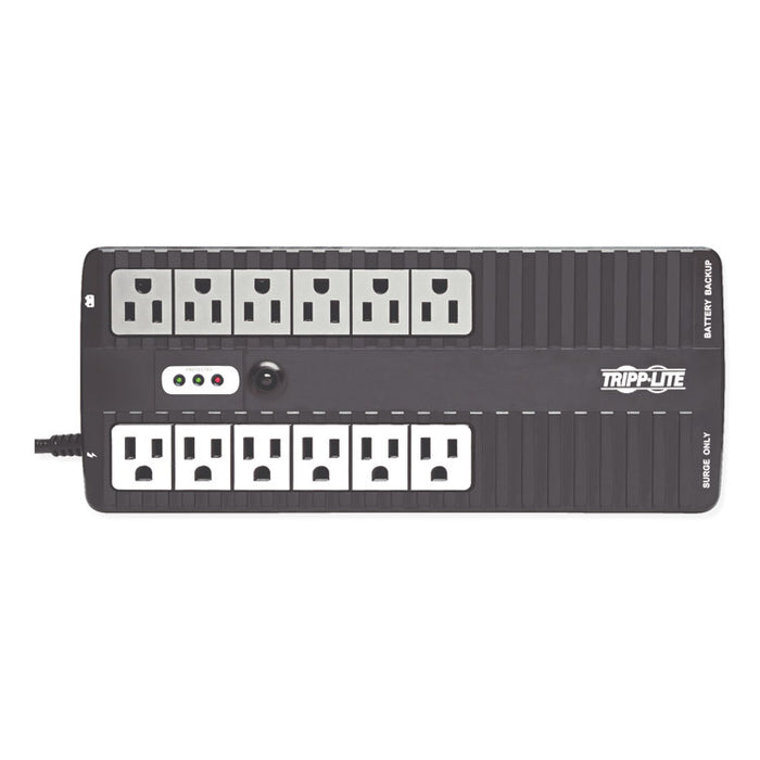 Internet Office Ultra-Compact Desktop Standby UPS, 12 Outlets, 750 VA, 420 J