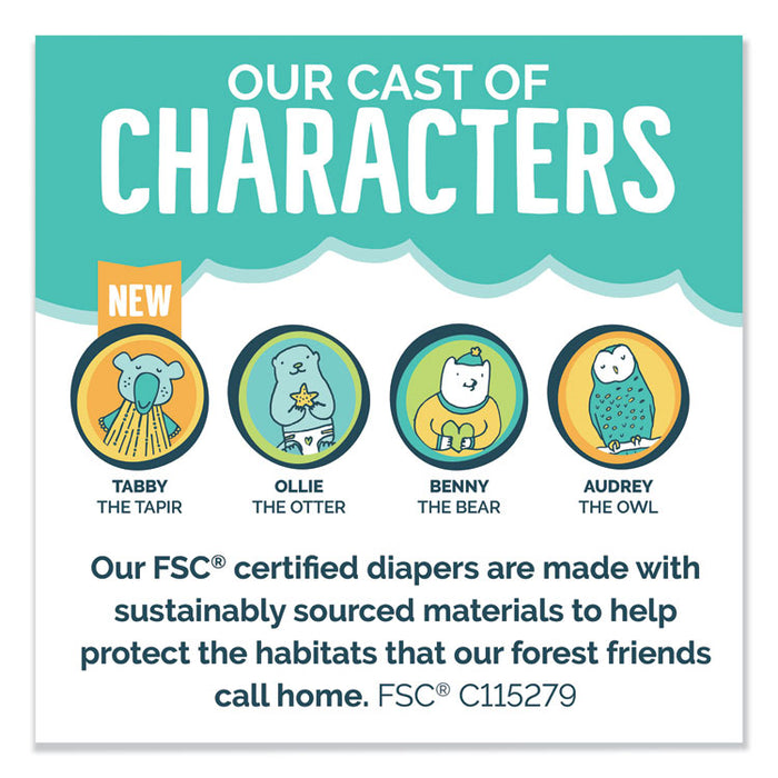 Free and Clear Baby Diapers, Size 2, 12 lbs to 18 lbs, 144/Carton