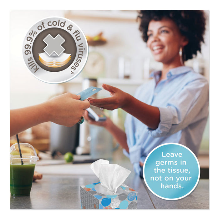 Boutique Anti-Viral Facial Tissue, 3-Ply, White, Pop-Up Box, 60 Sheets/Box, 3 Boxes/Pack, 4 Packs/Carton