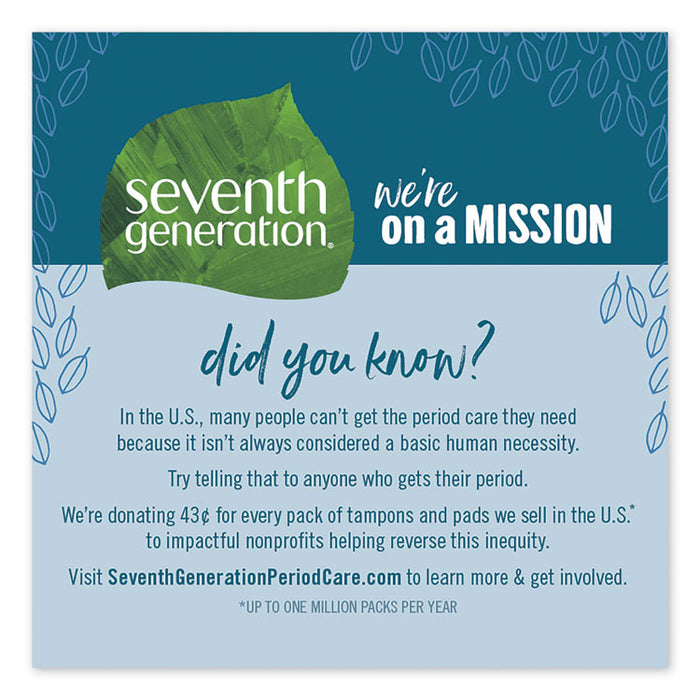 Chlorine-Free Maxi Pads, Regular, 24/Pack, 12 Packs/Carton