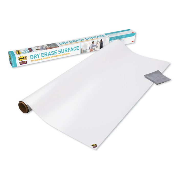 Dry Erase Surface with Adhesive Backing, 96" x 48", White