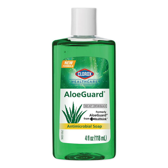 AloeGuard Antimicrobial Soap, Aloe Scent, 4 oz Bottle, 24/Carton