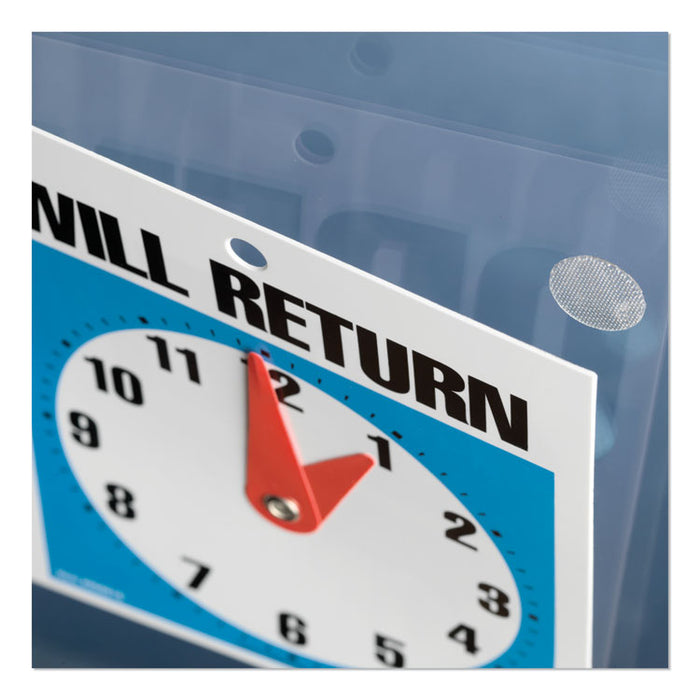 Sticky-Back Fasteners, Removable Adhesive, 0.63" dia, Clear, 75/Pack