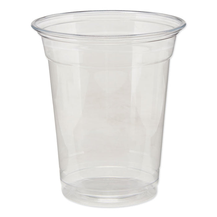 Clear Plastic PETE Cups, 12 oz, 25/Sleeve, 20 Sleeves/Carton
