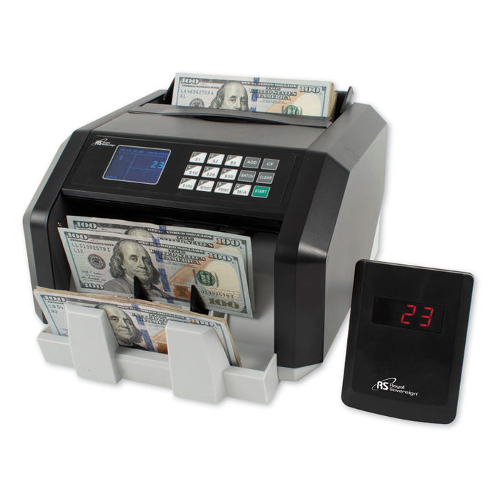 Back Load Bill Counter w/ Value Counting/Counterfeit Detection, 1400 Bills/Min