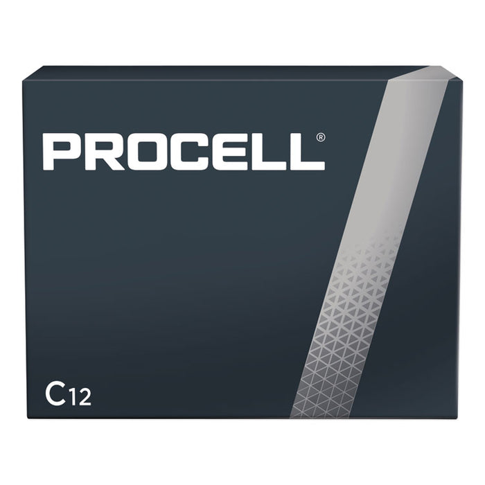 Procell Alkaline C Batteries, 12/Box
