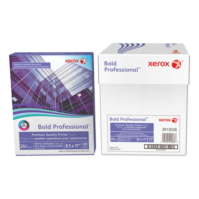 Bold Professional Quality Paper, 98 Bright, 24lb, 8.5 x 11, White, 500/Ream