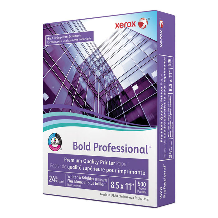 Bold Professional Quality Paper, 98 Bright, 24lb, 8.5 x 11, White, 500/Ream