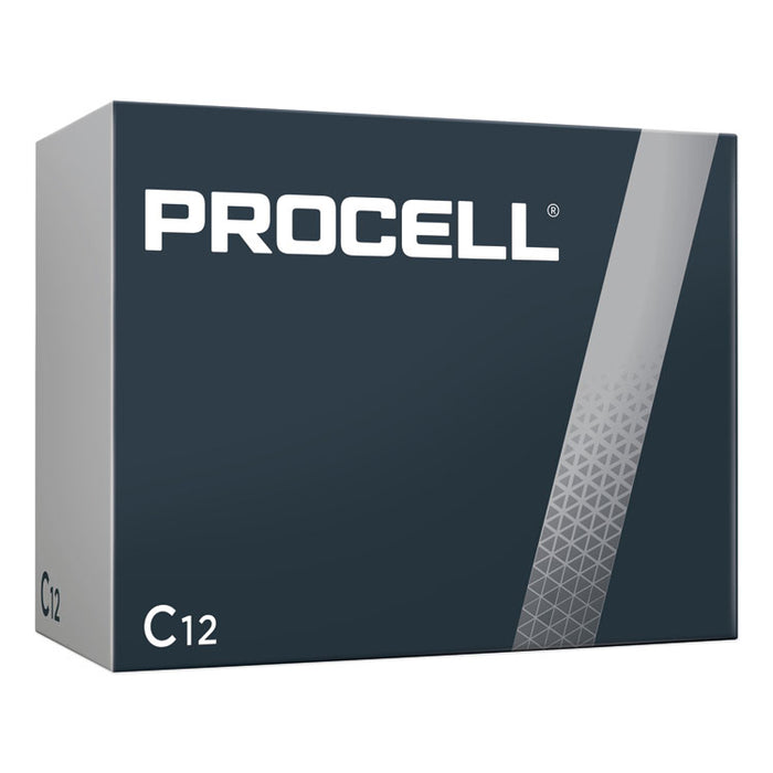 Procell Alkaline C Batteries, 12/Box