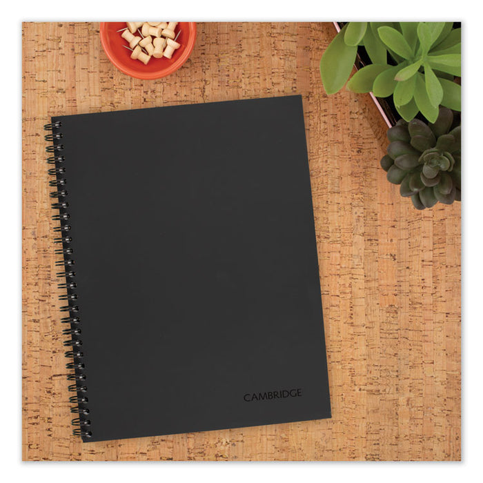 Wirebound Action Planner Notebook Plus Pack, Black, 9.5 x 7.25, 80 Sheets, 3/Pack