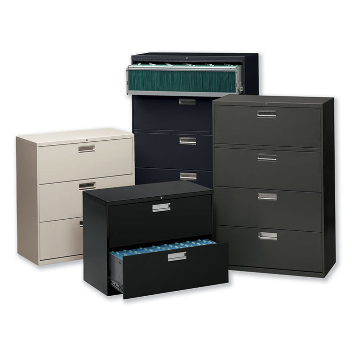 600 Series Two-Drawer Lateral File, 36w x 18d x 28h, Black