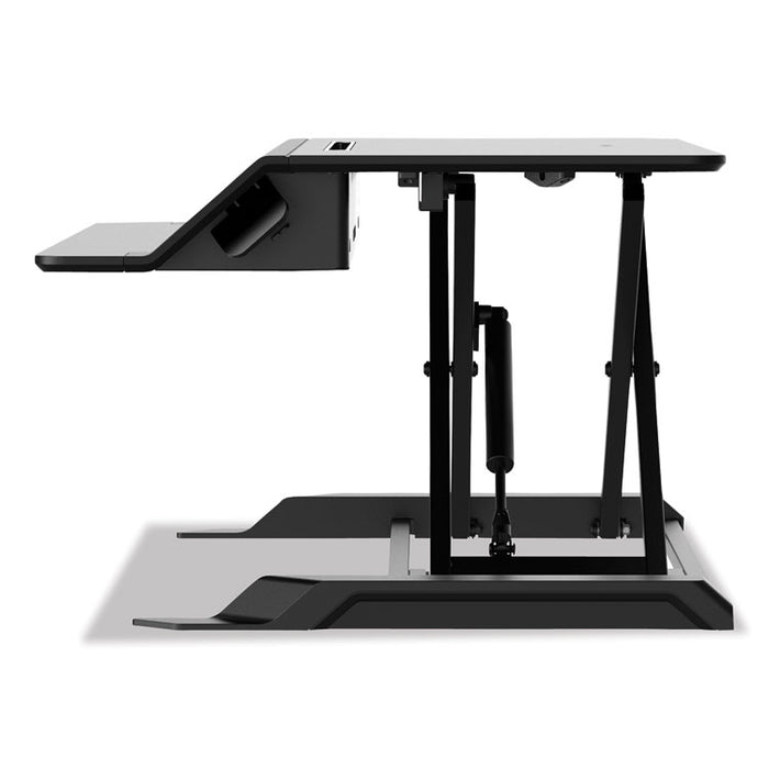 Lotus LT Sit-Stand Workstation, 34.38" x 28.38" x 7.62", Black
