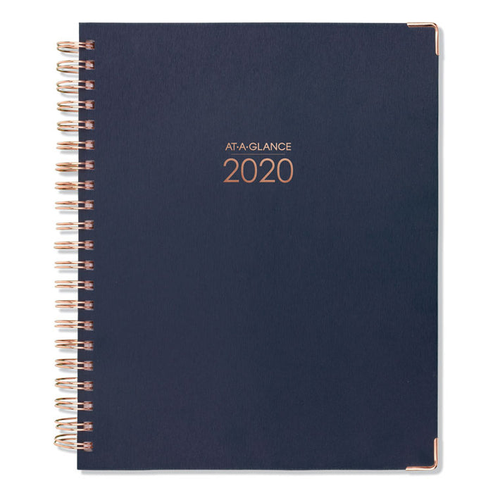 Harmony Weekly Monthly Hardcover Planners, 11 x 8.5, Navy, 2020