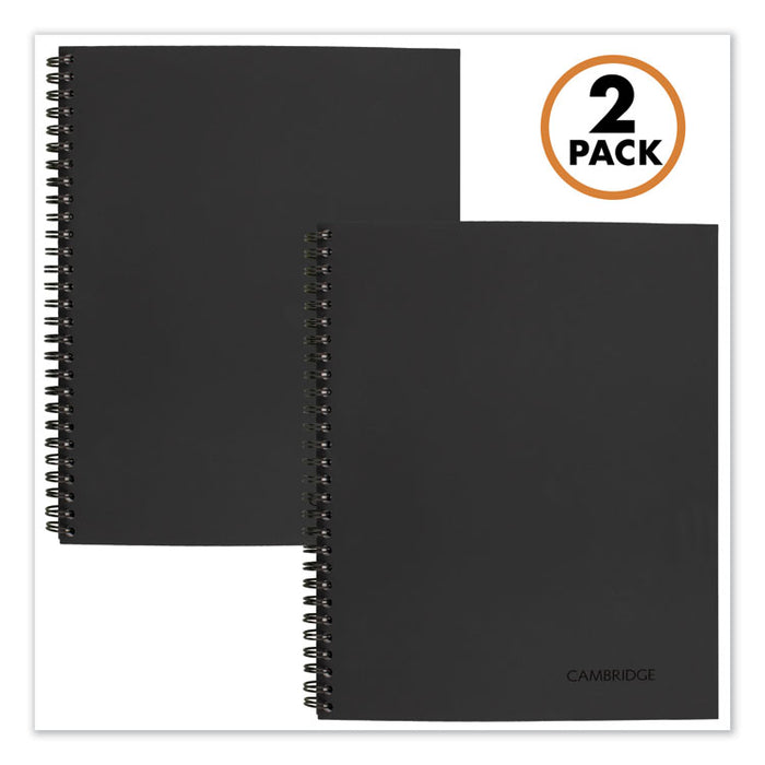 Wirebound Meeting Notes Notebook Plus Pack, Black, 11 x 8.88, 80 Sheets, 2/Pack