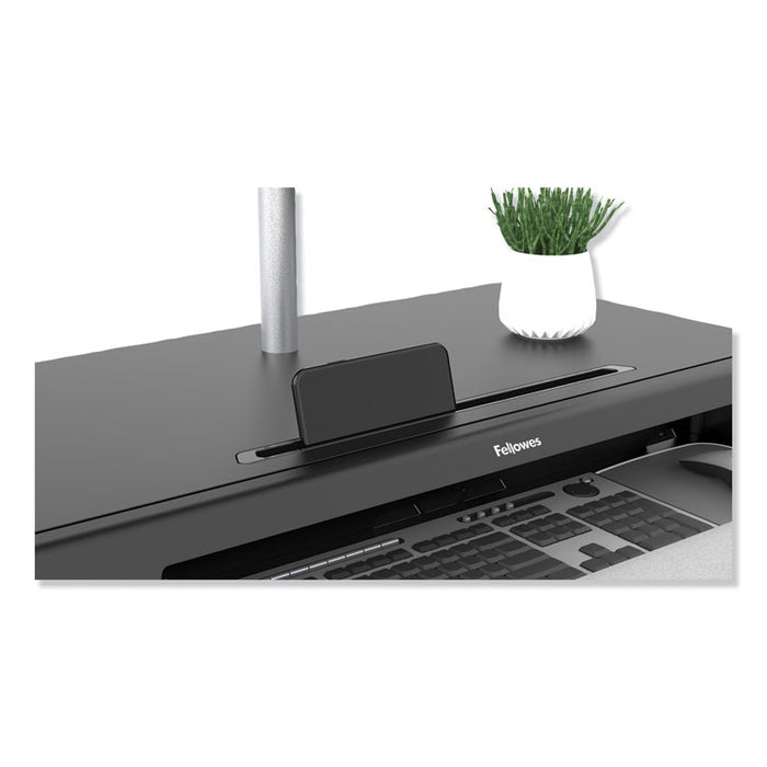 Lotus LT Sit-Stand Workstation, 34.38" x 28.38" x 7.62", Black