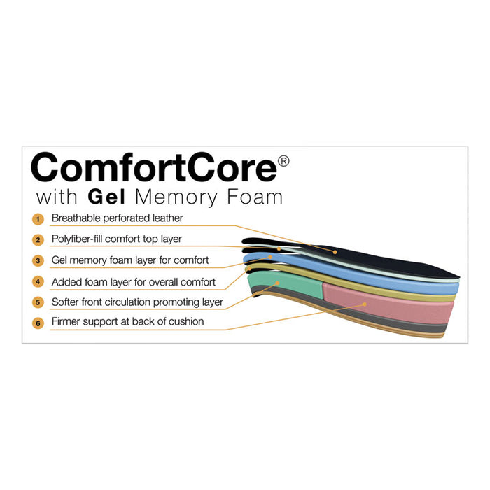 Commercial 2000 Big/Tall Executive Chair, Supports Up to 400 lb, 20.5" to 23.5" Seat Height, Black Seat/Back, Silver Base