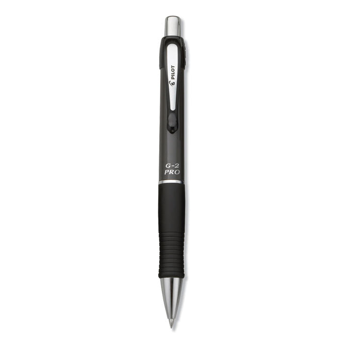 G2 Pro Retractable Gel Pen, Fine 0.7mm, Black Ink, Gray Barrel