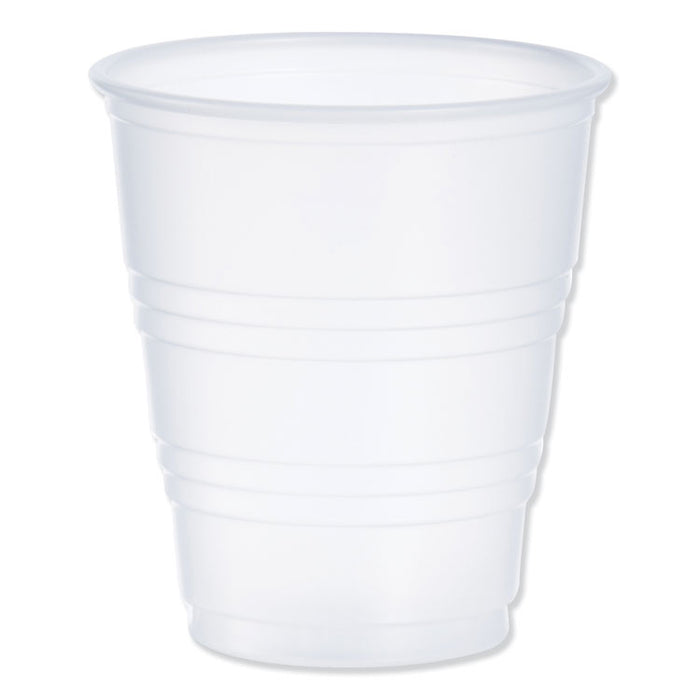 High-Impact Polystyrene Cold Cups, 5 oz, Translucent, 100/Pack