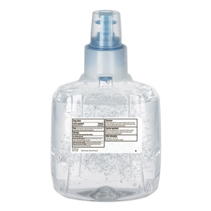 Green Certified Advanced Refreshing Gel Hand Sanitizer, For LTX-12, 1,200 mL, Fragrance-Free, 2/Carton