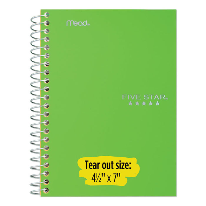Wirebound Notebook, 1 Subject, Medium/College Rule, Randomly Assorted Covers, 7 x 4.38, 100 Sheets