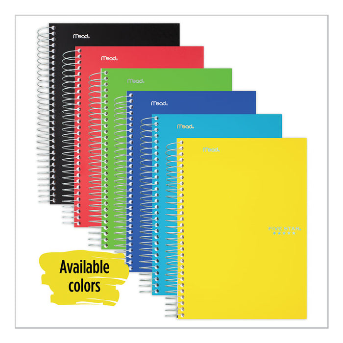 Wirebound Notebook, 2 Subject, Medium/College Rule, Randomly Assorted Covers, 9.5 x 6, 100 Sheets