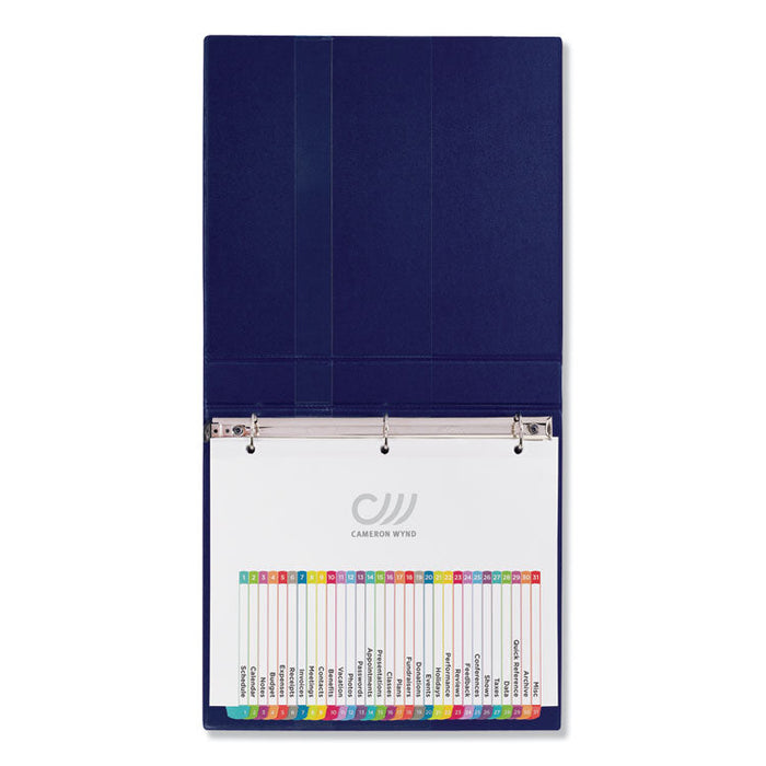Customizable TOC Ready Index Multicolor Dividers, 1-31, Letter