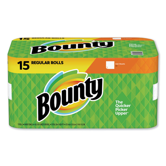 Paper Towels, 2-Ply, White, 36 Sheets/Roll, 15 Rolls/Carton